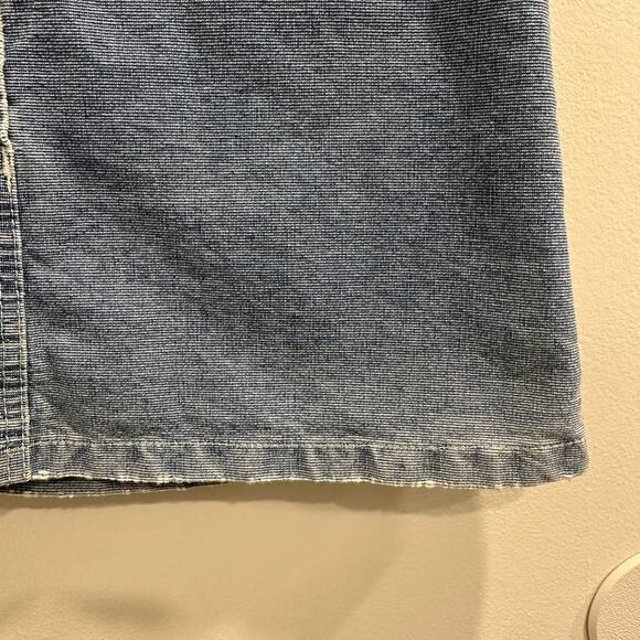 Destroy John Richmond Vtg Y2K‎ Slub Denim Button Front Grunge Punk Mini Skirt 6 - Picture 5 of 9